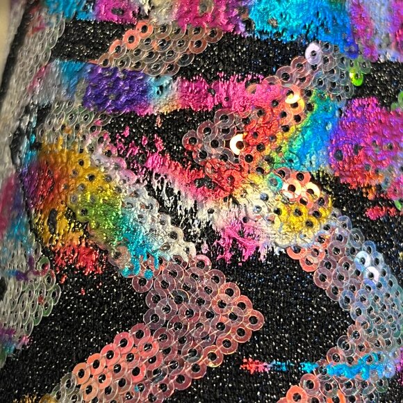 Betsey Johson Rowann black multi boots - Picture 7 of 9